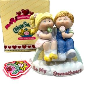 1985 Cabbage Patch Kids " Rainbow Be My Sweetheart " Figurine In Box